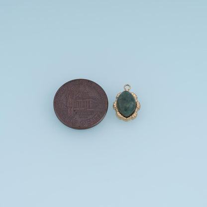 Oval Charm Pendant for Jewelry Making