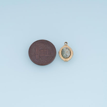 Oval Charm Pendant for Jewelry Making