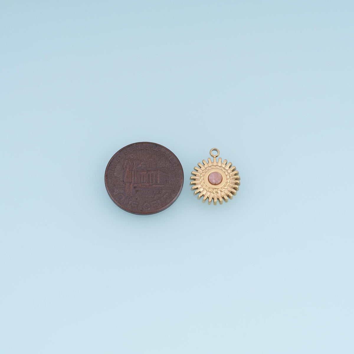 Sun Charm Pendant for Jewelry Making