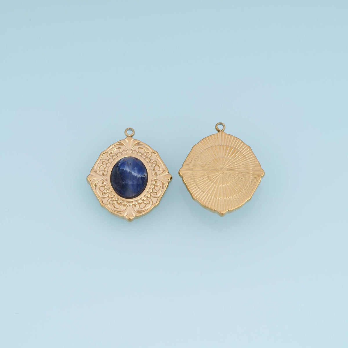 Oval Charm Pendant for Jewelry Making