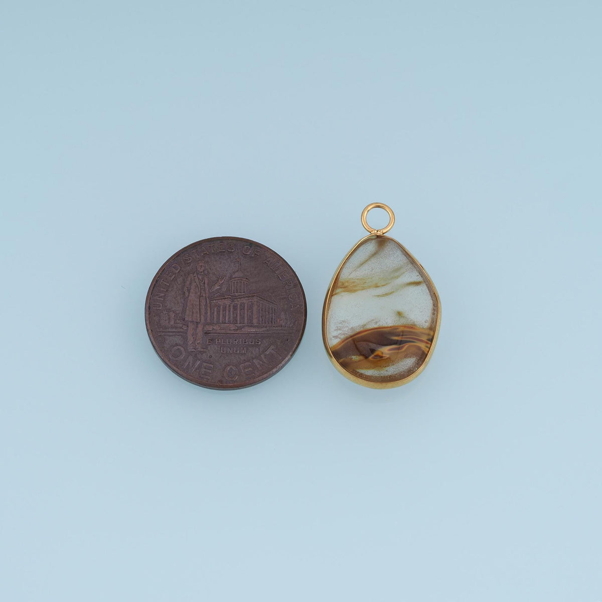 Teardrop Charm Pendant for Jewelry Making