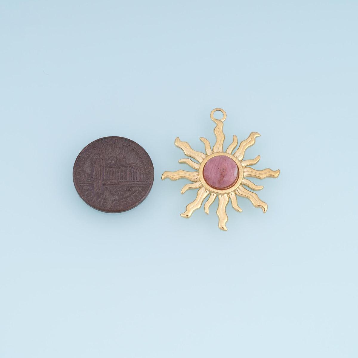 Sun Charm Pendant for Jewelry Making