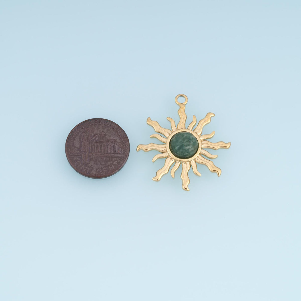 Sun Charm Pendant for Jewelry Making
