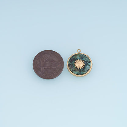 Sun Charm Pendant for Jewelry Making