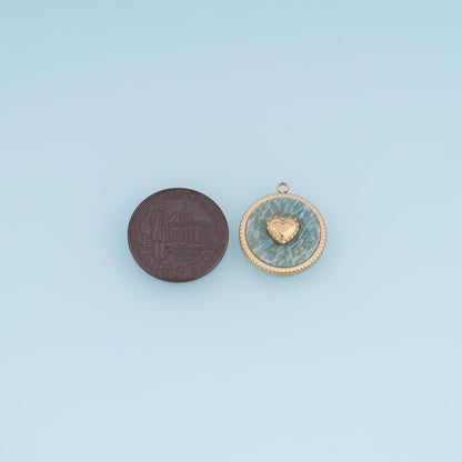 Heart Charm Pendant for Jewelry Making