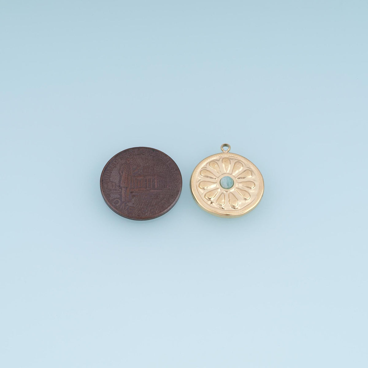 Flower Charm Pendant for Jewelry Making