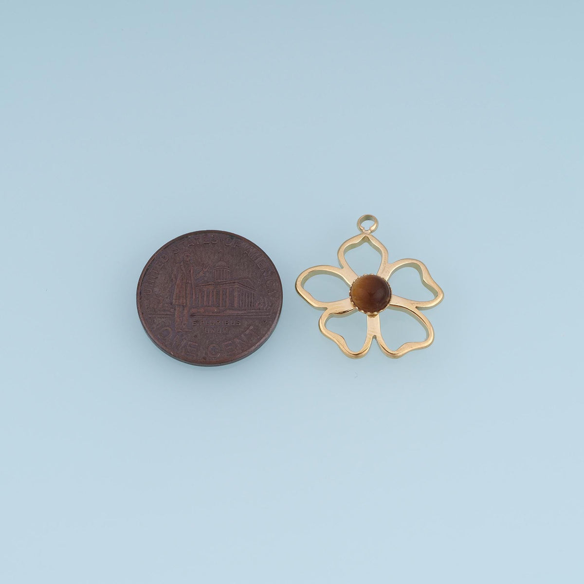 Flower Charm Pendant for Jewelry Making