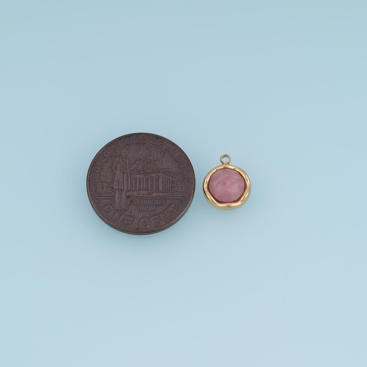Round Charm Pendant for Jewelry Making