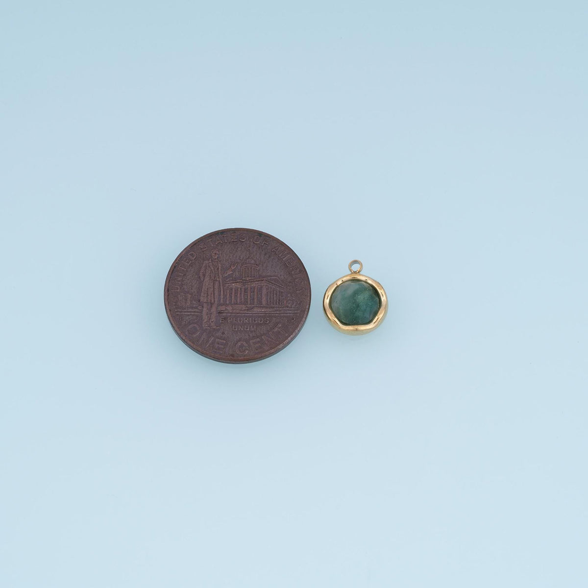 Round Charm Pendant for Jewelry Making