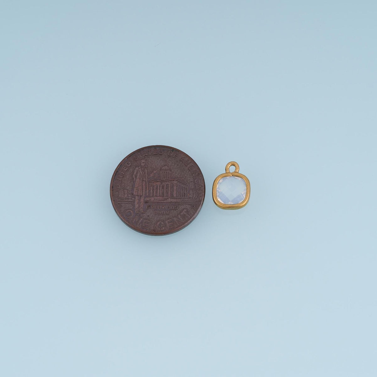 Square Charm Pendant for Jewelry Making