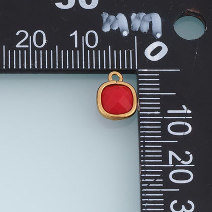 Square Charm Pendant for Jewelry Making
