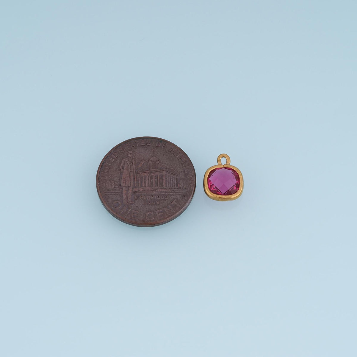 Square Charm Pendant for Jewelry Making