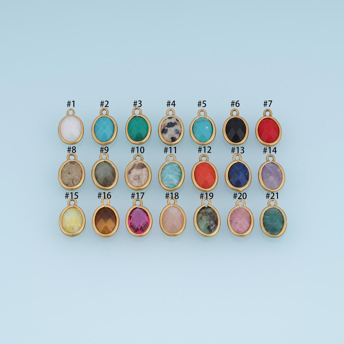 Oval Charm Pendant for Jewelry Making