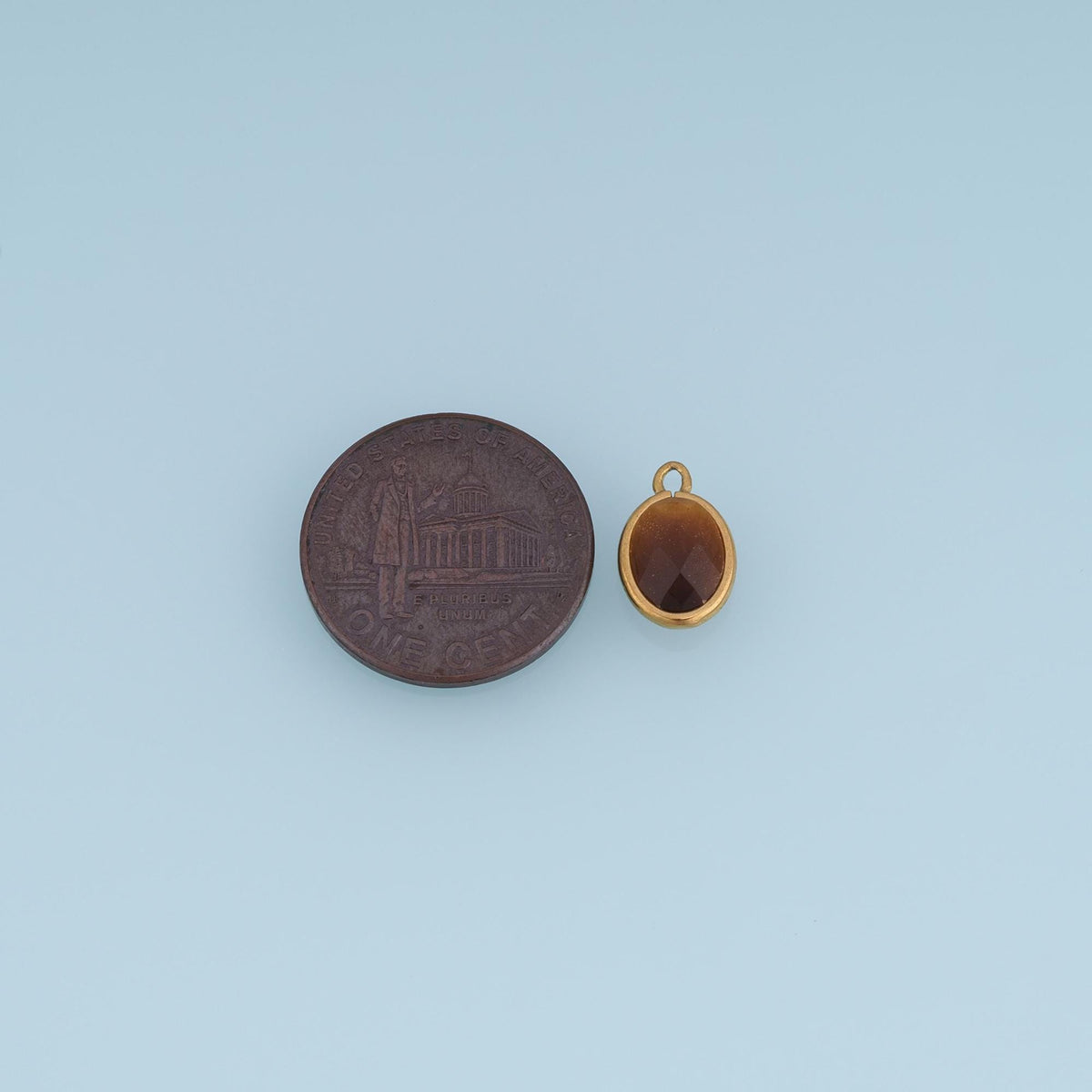 Oval Charm Pendant for Jewelry Making