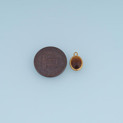 Oval Charm Pendant for Jewelry Making