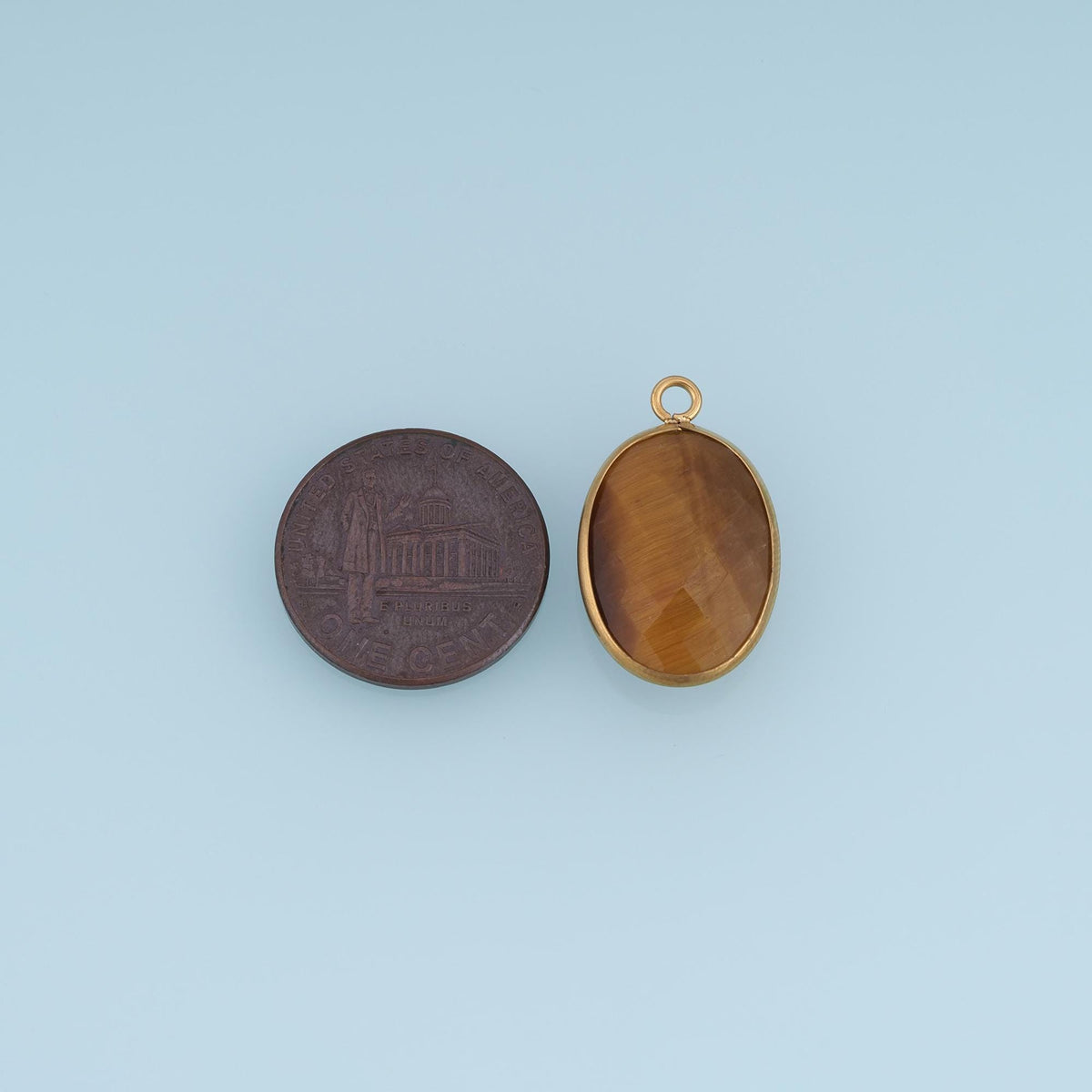 Oval Charm Pendant for Jewelry Making