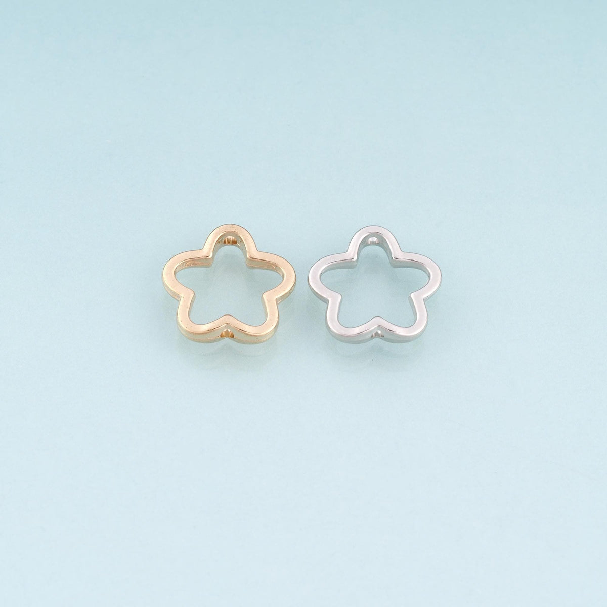 18K Gold Filled Flower Jewelry Beads for Jewelry Making