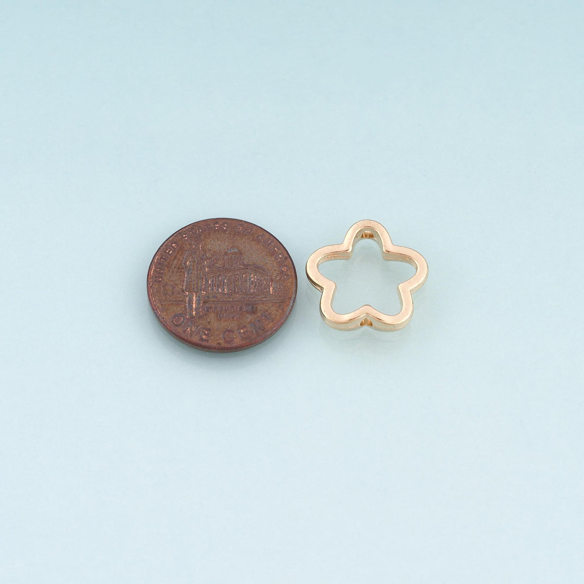 18K Gold Filled Flower Jewelry Beads for Jewelry Making
