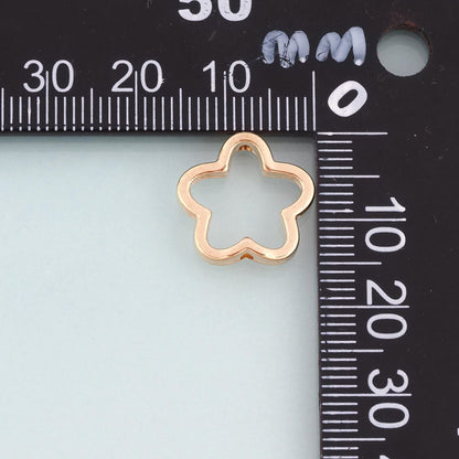 18K Gold Filled Flower Jewelry Beads for Jewelry Making