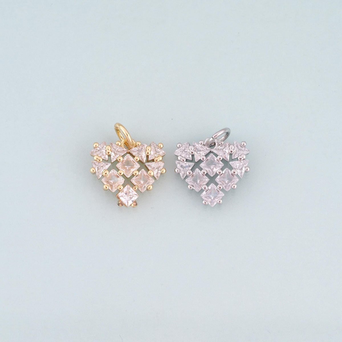 Heart Charm Pendant for Jewelry Making