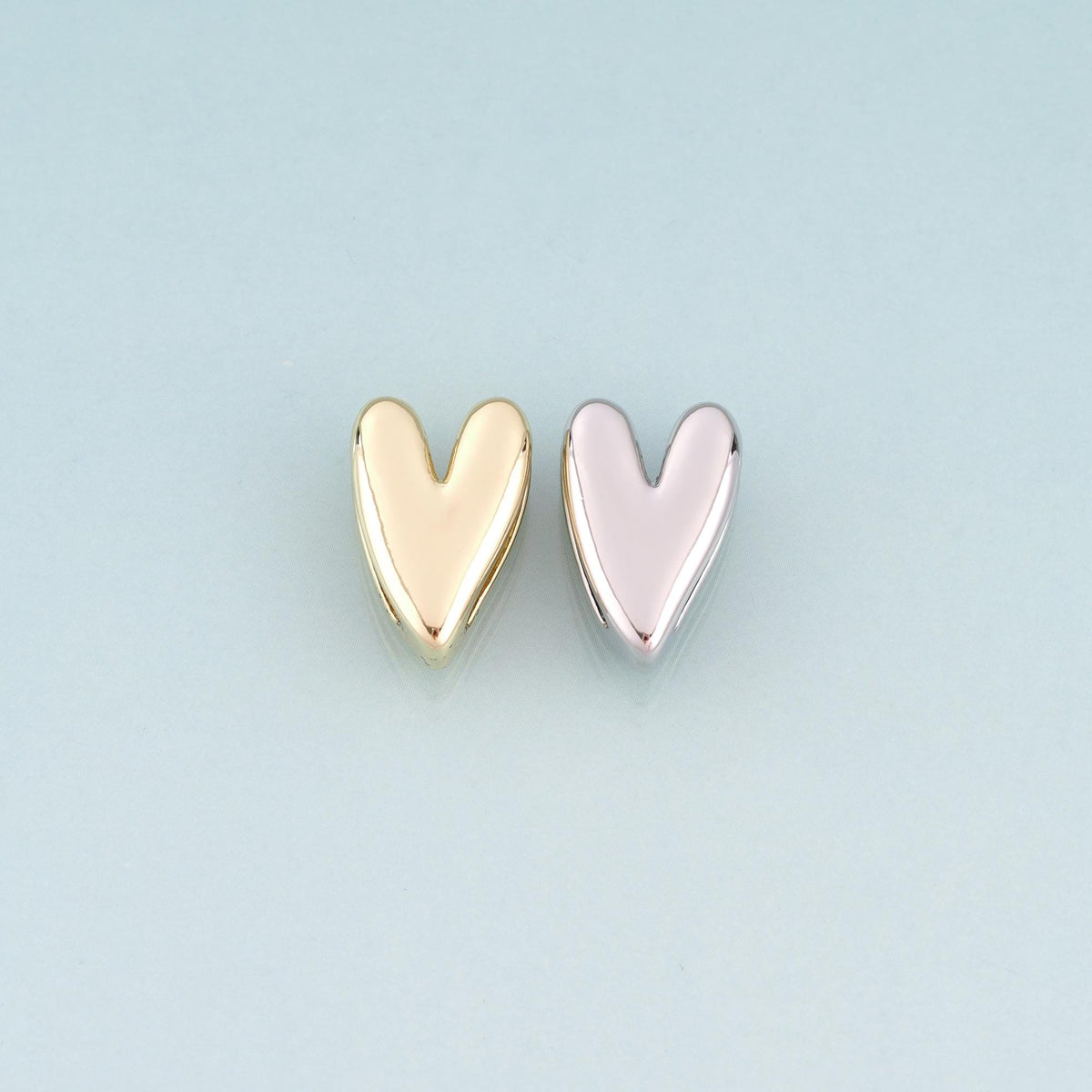 18K Gold Filled Heart Jewelry Beads for Jewelry Making