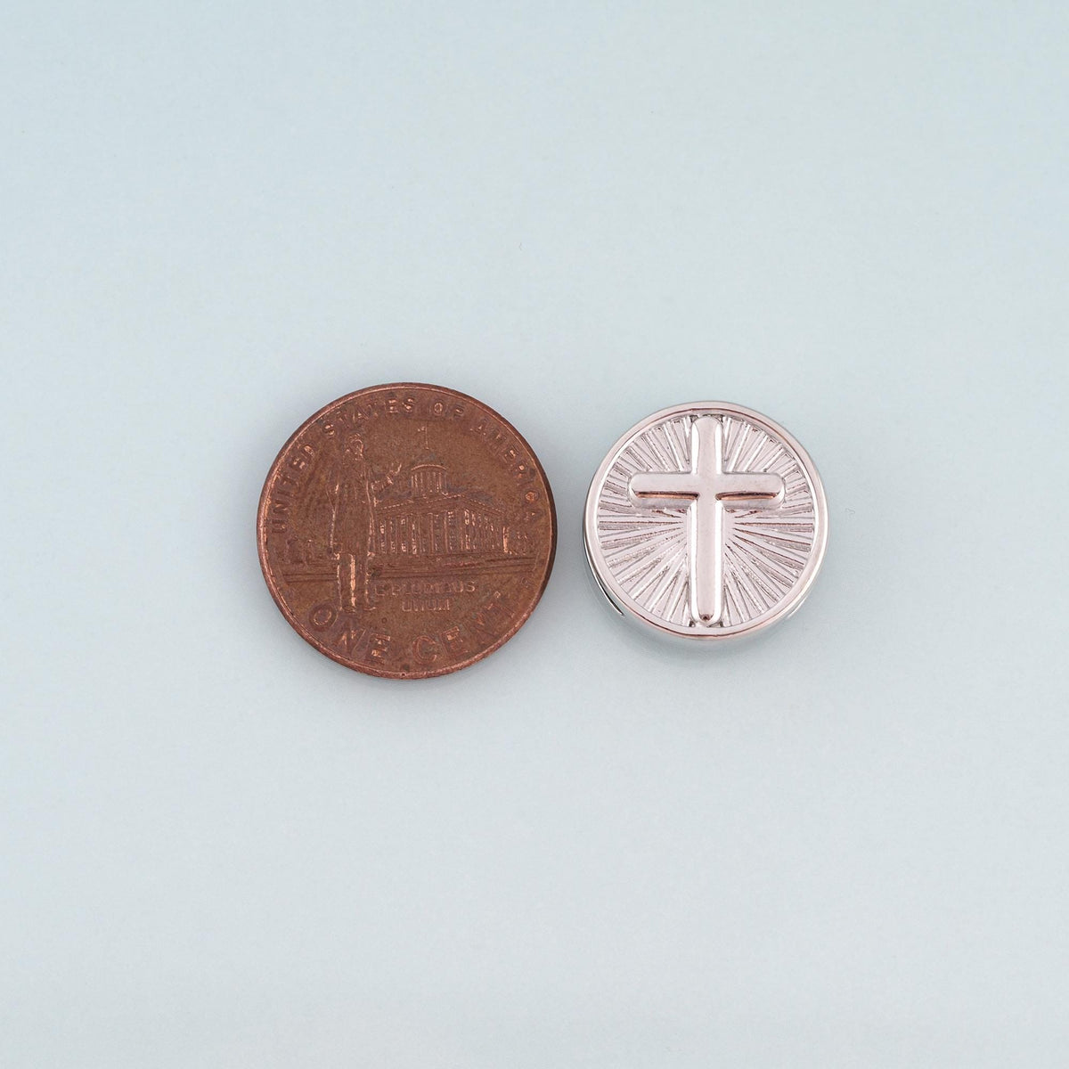 18K Gold Filled Cross Jewelry Beads for Jewelry Making