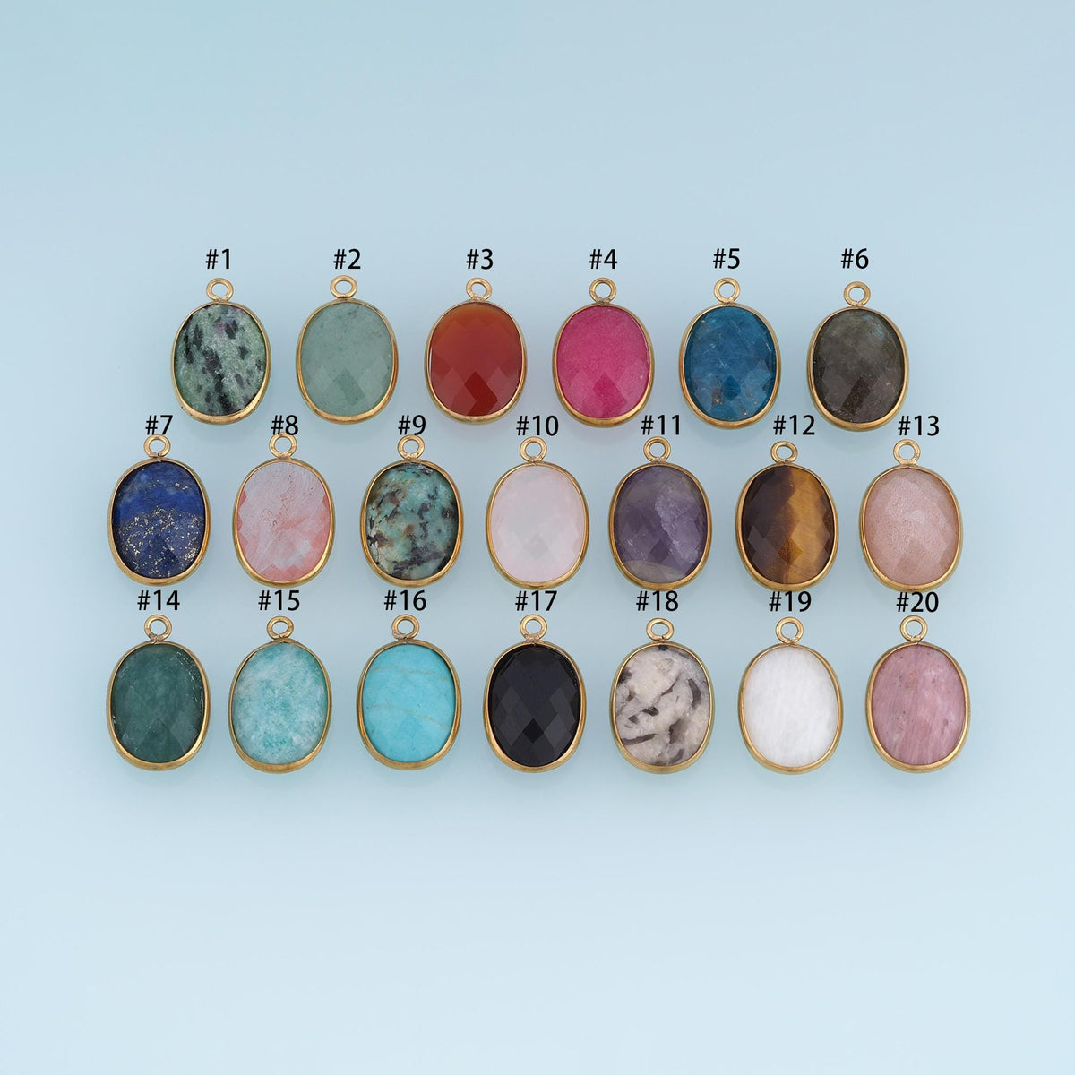 Oval Charm Pendant for Jewelry Making