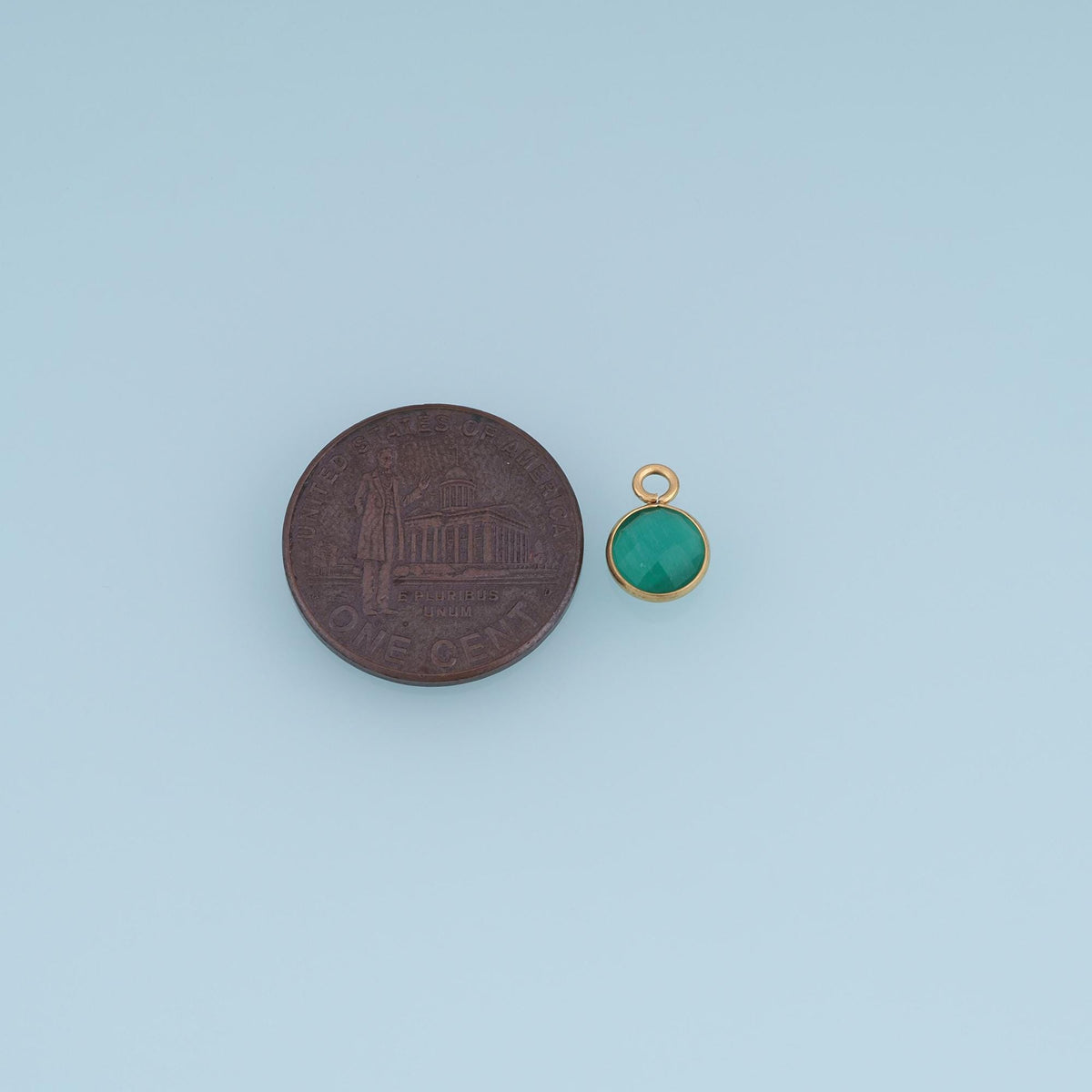Round Charm Pendant for Jewelry Making
