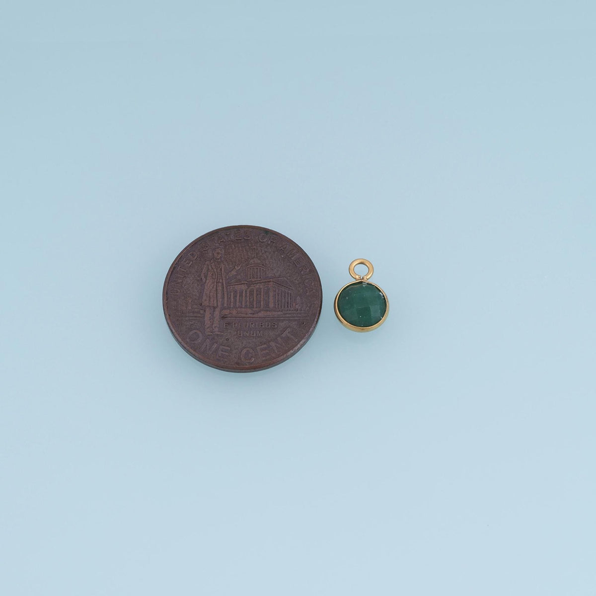 Round Charm Pendant for Jewelry Making