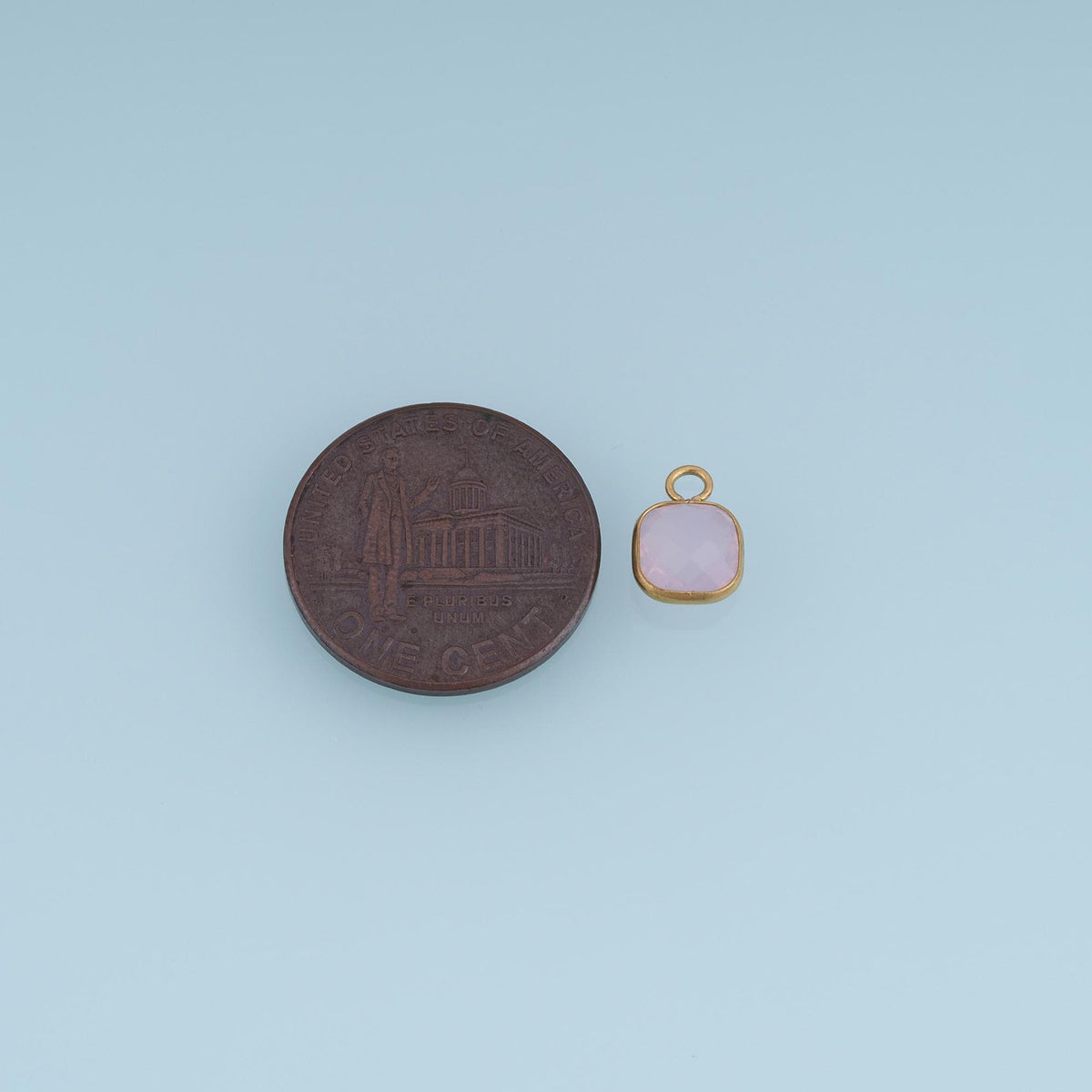 Square Charm Pendant for Jewelry Making