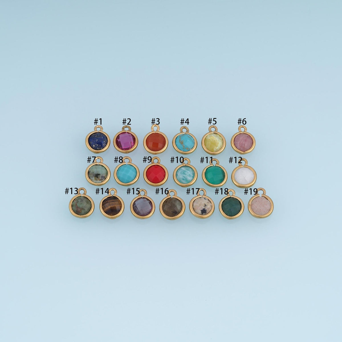 Round Charm Pendant for Jewelry Making