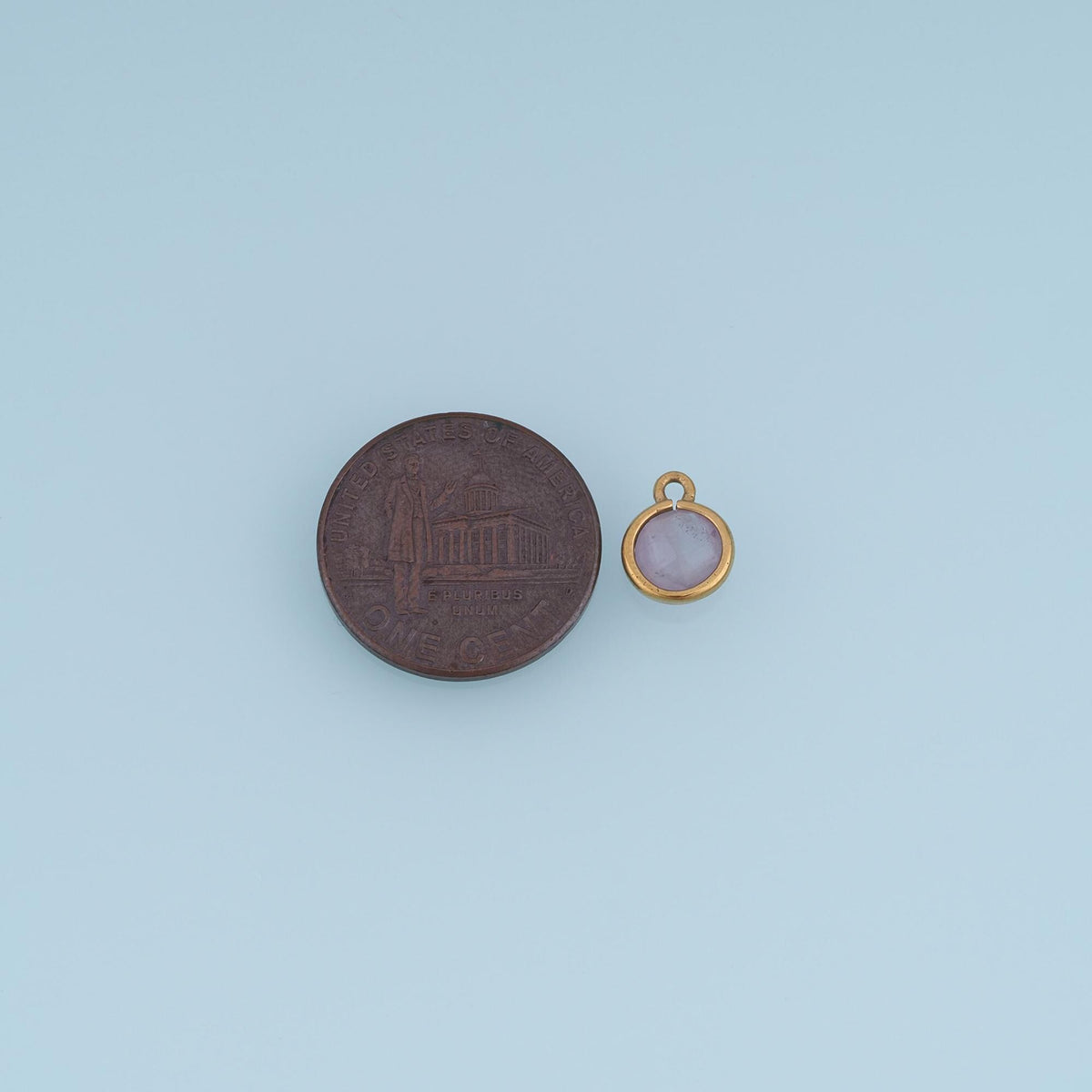 Round Charm Pendant for Jewelry Making