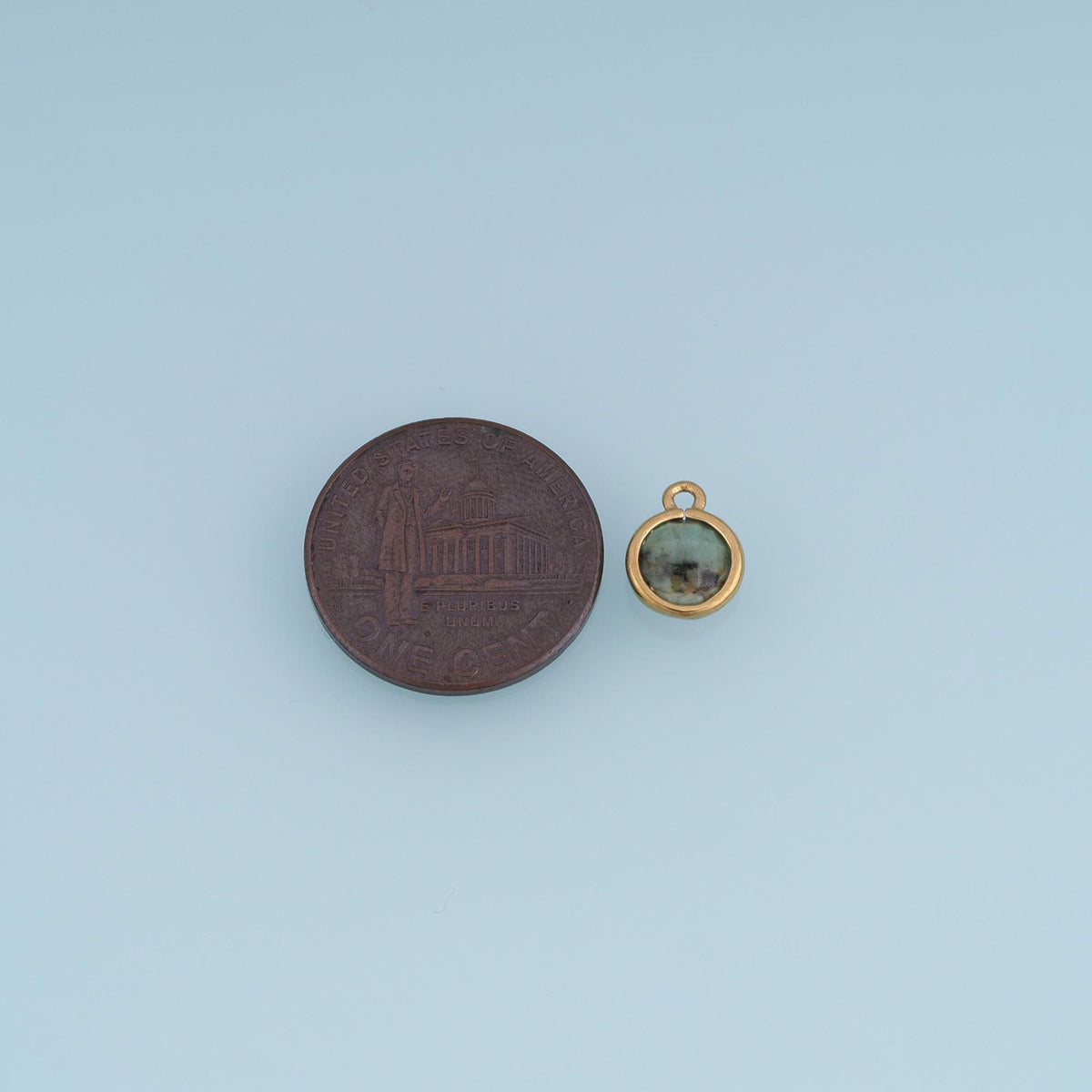 Round Charm Pendant for Jewelry Making