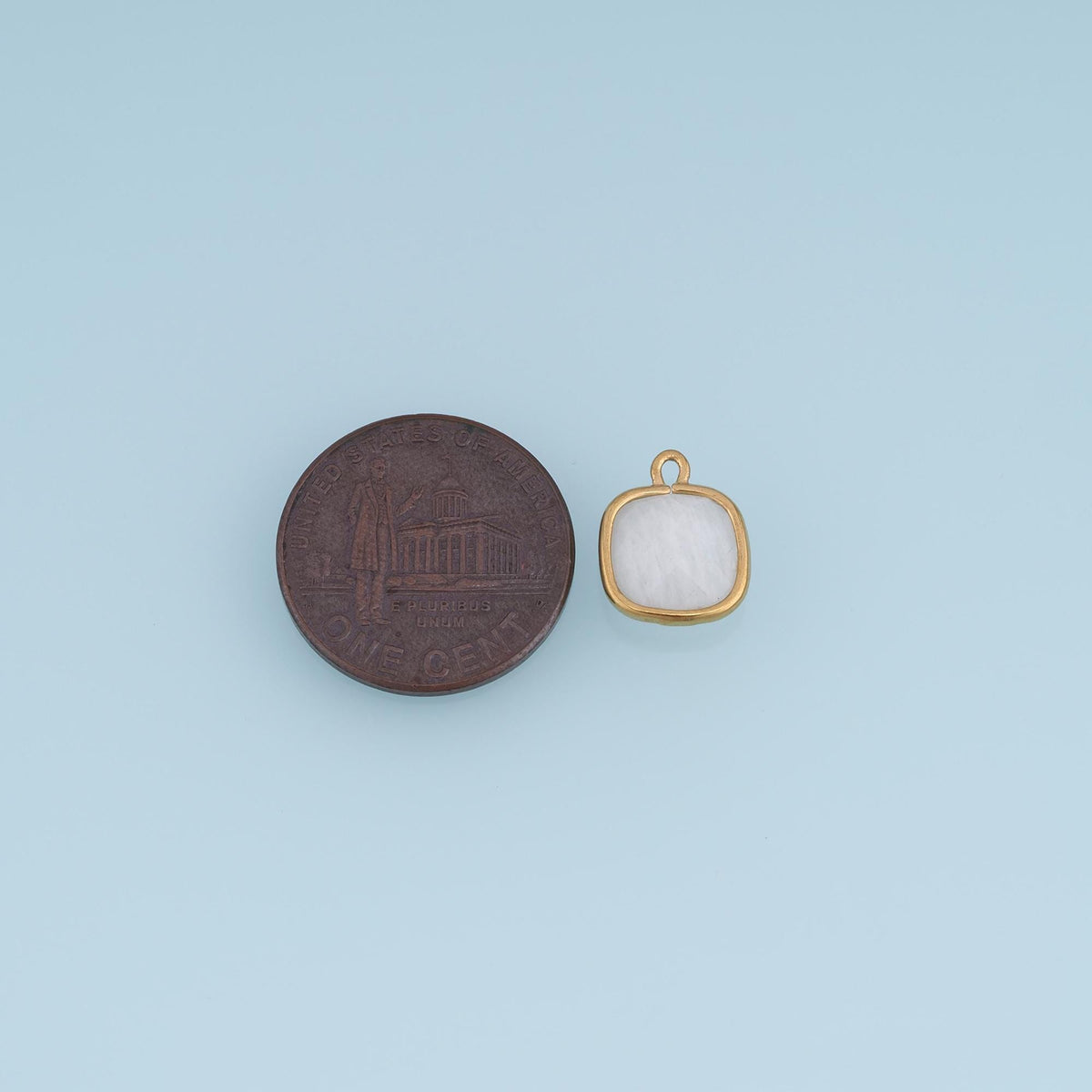 Square Charm Pendant for Jewelry Making