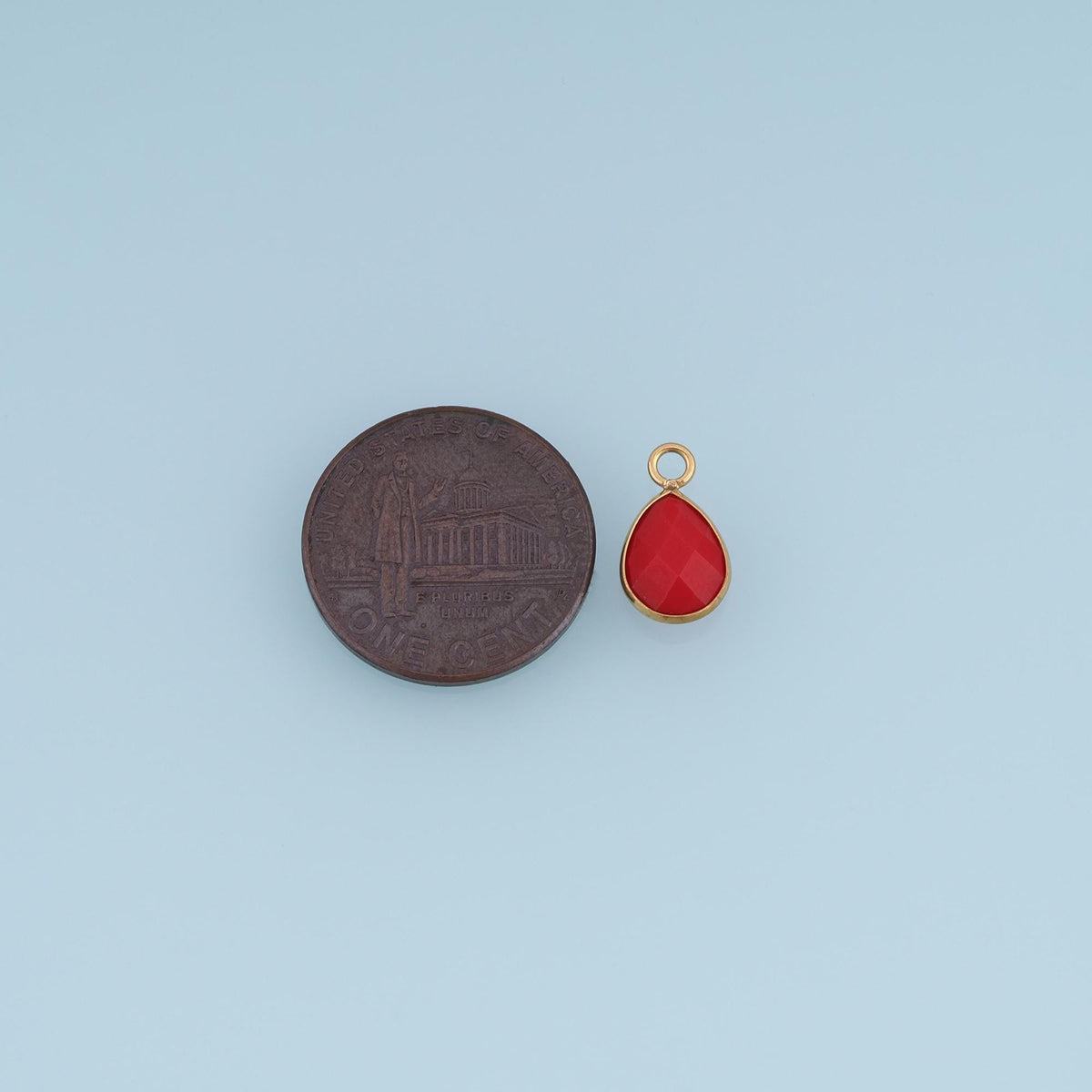 Teardrop Charm Pendant for Jewelry Making