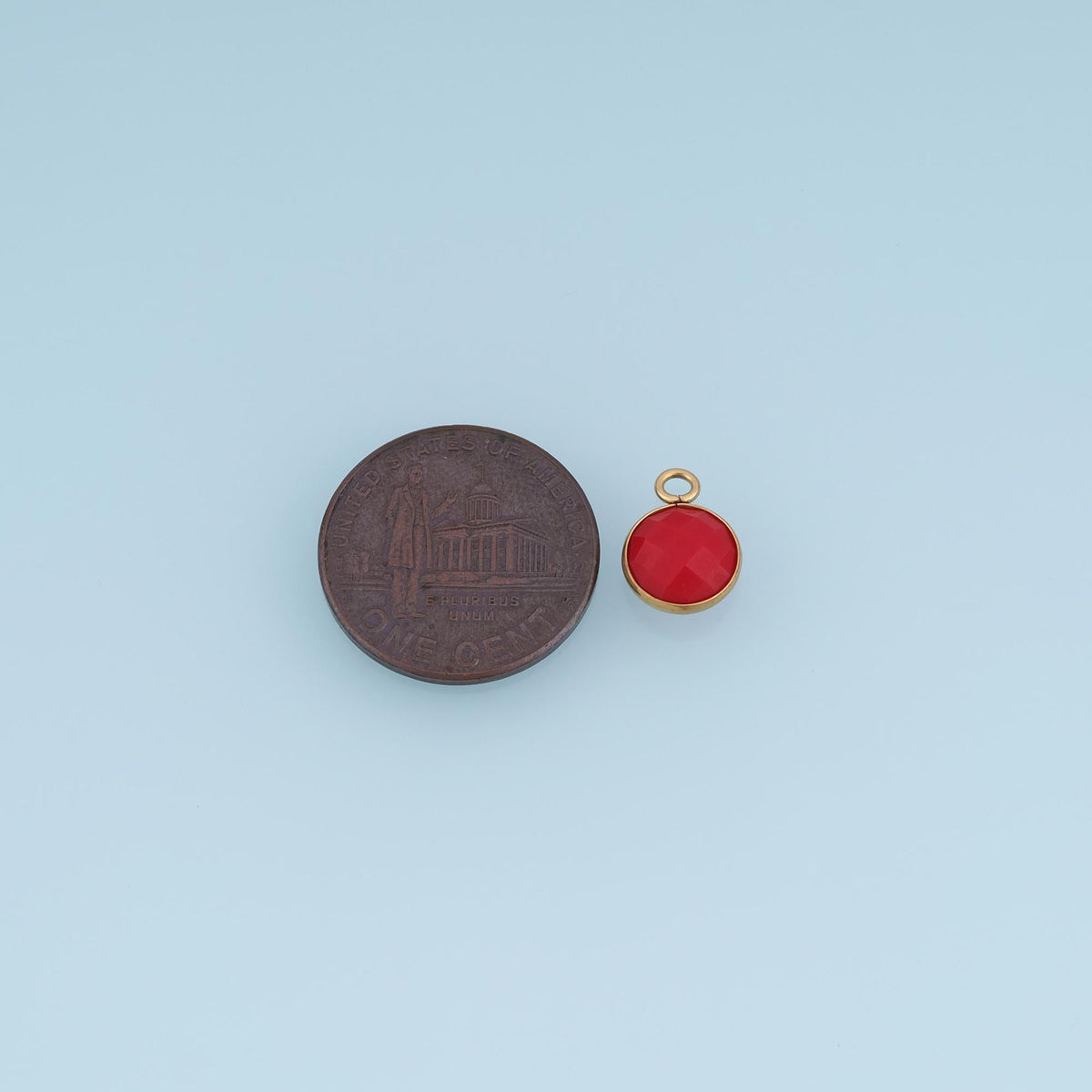 Round Charm Pendant for Jewelry Making