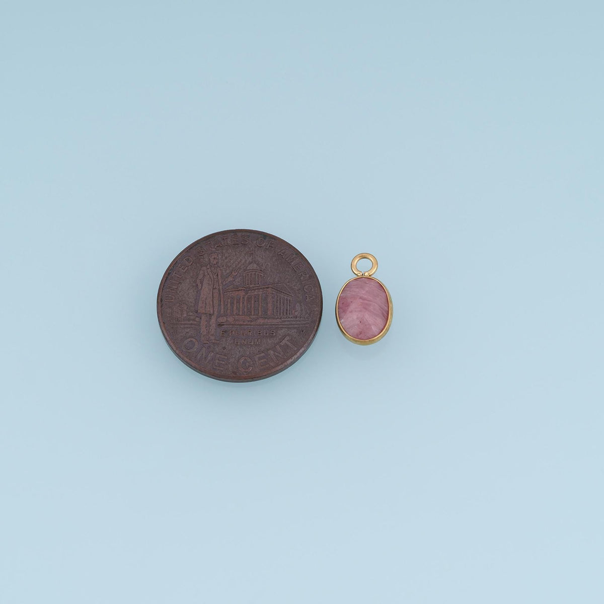 Oval Charm Pendant for Jewelry Making