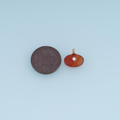 Oval Charm Pendant for Jewelry Making