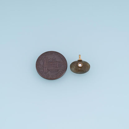 Oval Charm Pendant for Jewelry Making