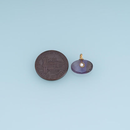 Oval Charm Pendant for Jewelry Making
