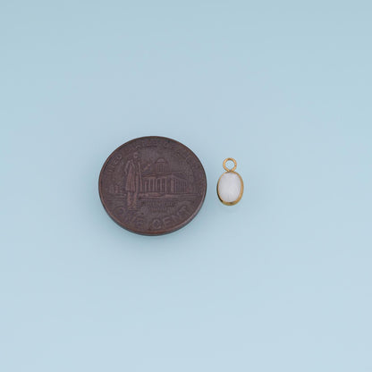 Oval Charm Pendant for Jewelry Making