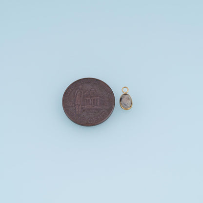 Oval Charm Pendant for Jewelry Making
