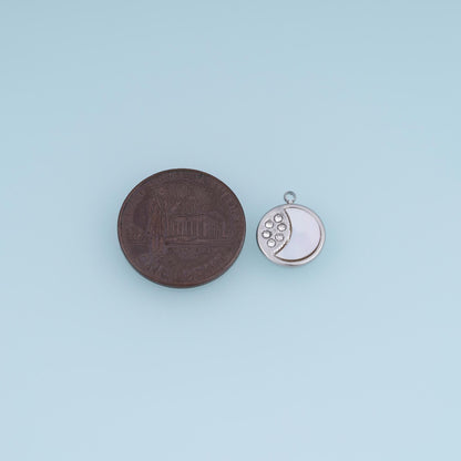 Moon Charm Pendant for Jewelry Making