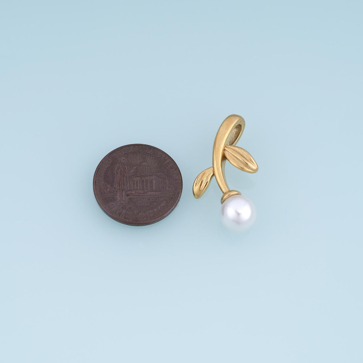 Pearl Flower Charm Pendant for Jewelry Making
