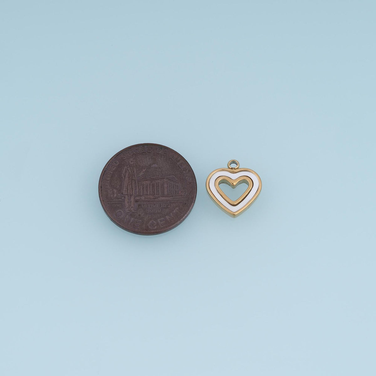 Heart Charm Pendant for Jewelry Making