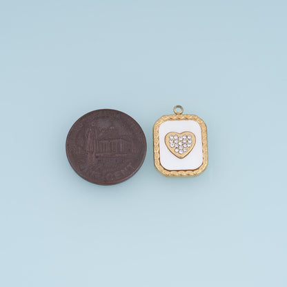 Heart Charm Pendant for Jewelry Making