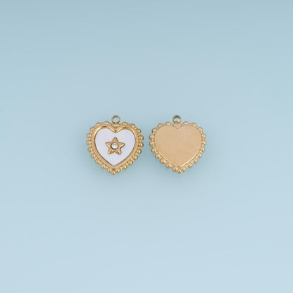 Heart Charm Pendant for Jewelry Making