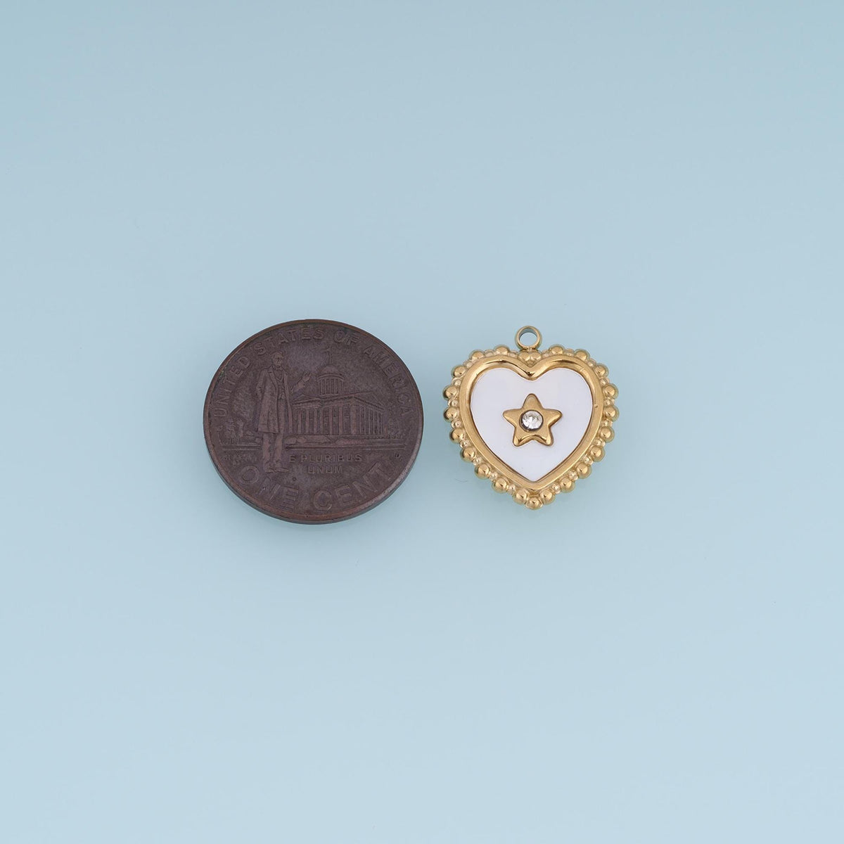 Heart Charm Pendant for Jewelry Making
