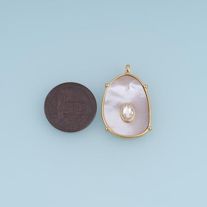 Shell Charm Pendant for Jewelry Making