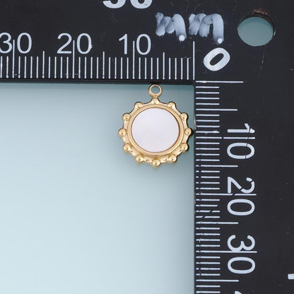 Shell Round Beads for Jewelry Making